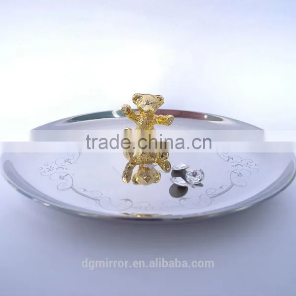 Jewelry Dish, Wedding Favor , Vintage Jewelry Dish, Metal Jewelry Dish, Shabby Chic Jewelry Dish photo-3