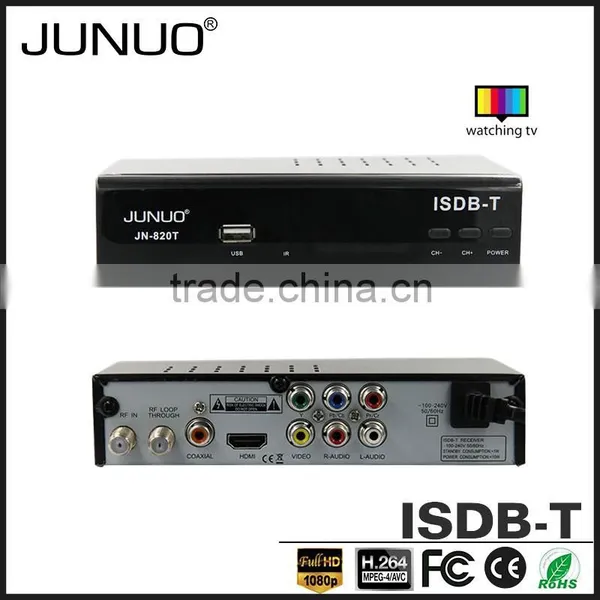 JUNUO Shenzhen Manufacture OEM Quality FTA HD Mpeg4 Digital Terrestrial tv Decoder Set Top Box Isdb-t Peru photo-4