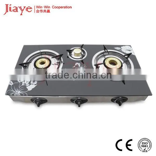 Indoor Gas Stove, Portable Gas Burner Stove, Gas Stove With Glass Top JY-TG3015