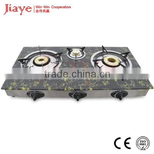 72cm Width Tempered Glass Gas Burner Table Installation Cheap Gas Stove JY-TG3013