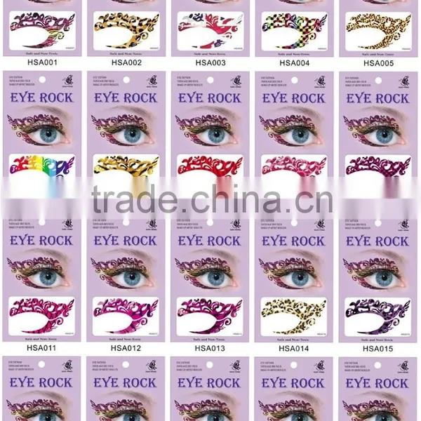 2016 Best Seller Eco-friendly High Quality Fashion Eye Temporary Tattoo