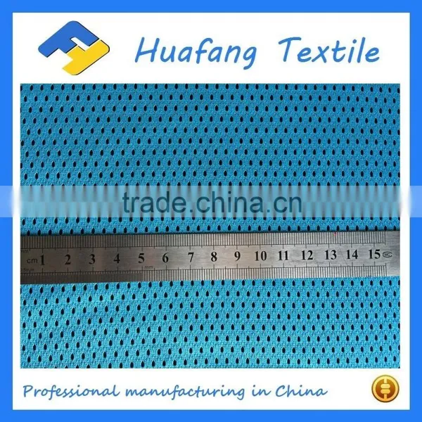 100% Polyester Knitted Mesh Fabric With the Hole Size 2mm for Sportswear photo-5