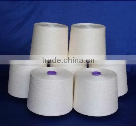 Raw White High Quality Polyester Spun Yarn TFO 50S/2