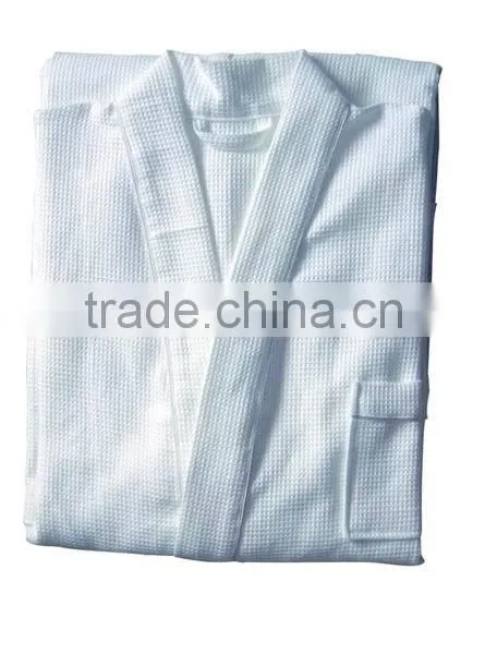 Waffle Bathrobe Hotel Cotton Kimono Robe
