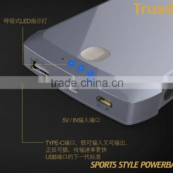 2017 Hot Products 5V 3A Input/output Fast Charging USB c Power Bank photo-4