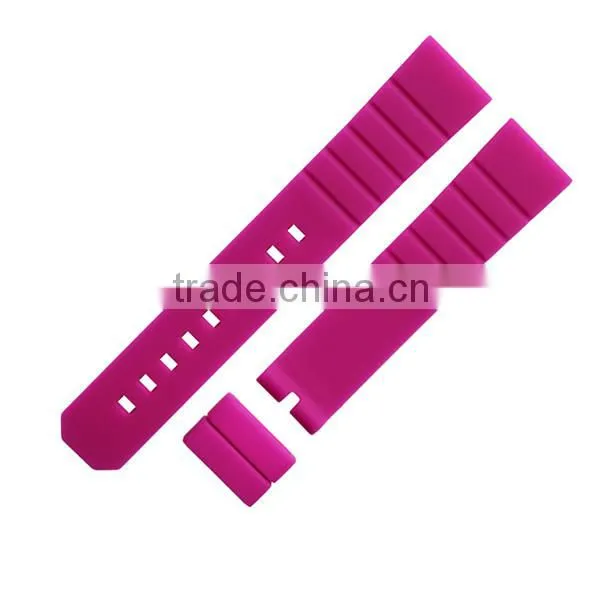 Soft 2 Pieces Custom Logo Rubber 20mm Watch Strap photo-3