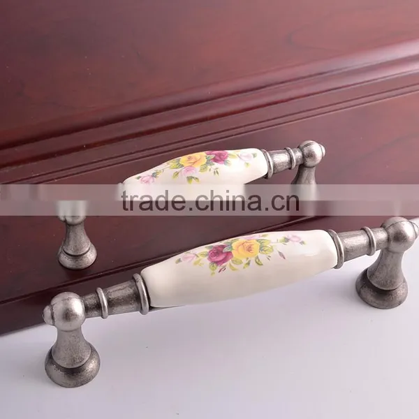 96mm 128mm Matt Sliver Polish Oriental American Vintage Style Home Office Pull Hardware Closet Dresser Handle photo-3