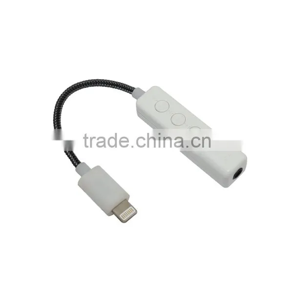 New Arrival Light -ning to 3.5mm Aux Cable Earphone Adaptor/adapter for Apple Phone7/Phone7 Plus