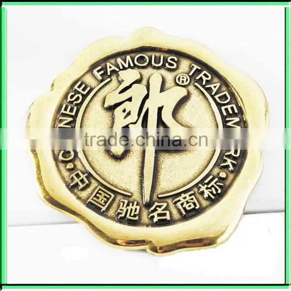 Gold Embossed Label Sticker, Metal Wine Sticker Label photo-6