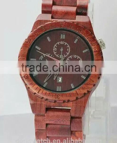 2015 Newest Eco Friendly Maple Wooden Watch Women With Japan Calendar Movement photo-2