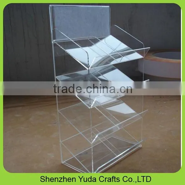Acrylic Material Durable Display Rack Clear Acrylic Bookcase Office Accessories Display Cabinet photo-2
