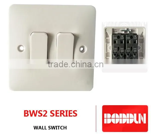 BWS2 WALL SWITCH NEW MODEL Type 2 3 4 GANG