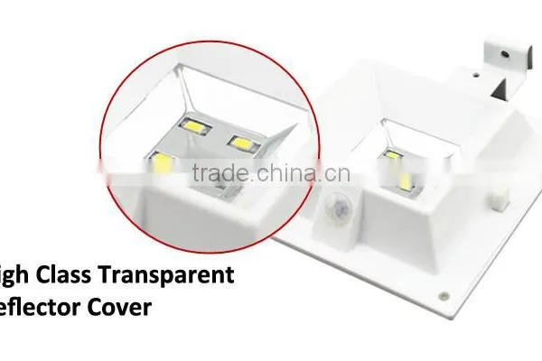 SL-4LFL 4led White Square IP65 PIR Sensor Solar Light for Garden photo-5