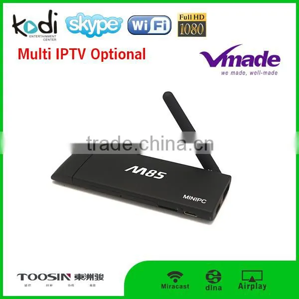 Best Google Android tv Stick Amlogic S805 Quad Core MINI PC Android 4.4 1G 8G TV Box Wifi M85 TV Stick With Remote photo-4