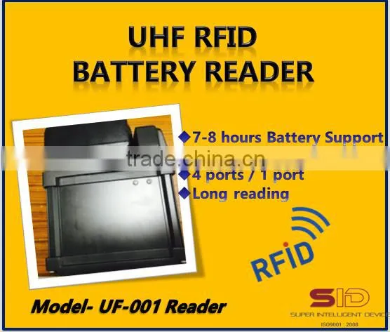 RFID Vehicle Mount Reader in warehouse on forklift- SID Global UF-001