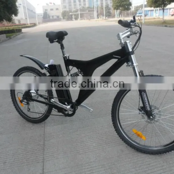 26" alloy frame full suspension 250W mountain electric bike for sale