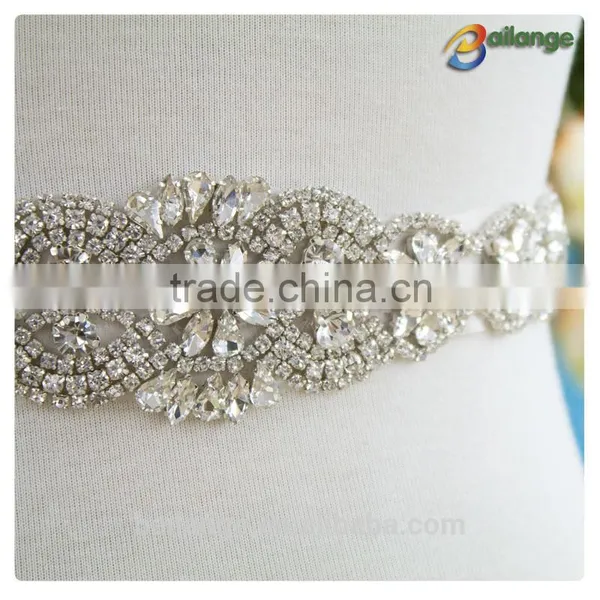 2015 New Design Fashion Dresses Rhinestone Sash for Wedding Dress photo-2