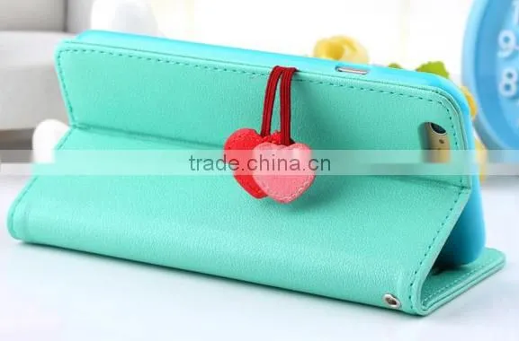 Magnetic Side Flip Book Wallet Cell Phone Case for Iphone photo-2