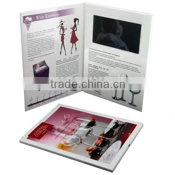 Hot Sale 7 Inch Blue Picture Video Lcd Business Card Video Brochure for Advertising photo-3
