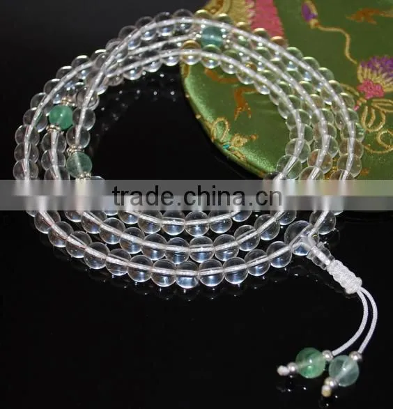 Himalayan Natural Crystal Buddha Beads photo-2