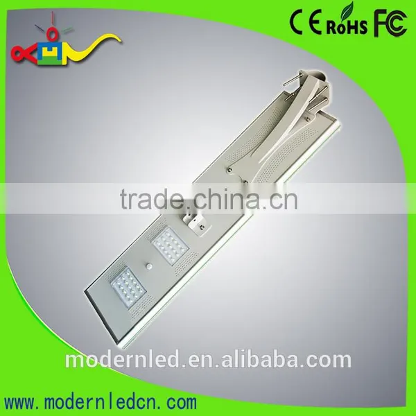 Solar Led Light All in One Solar Led Street Light18w 1800lm With IR Sensor and Light Contorller photo-5