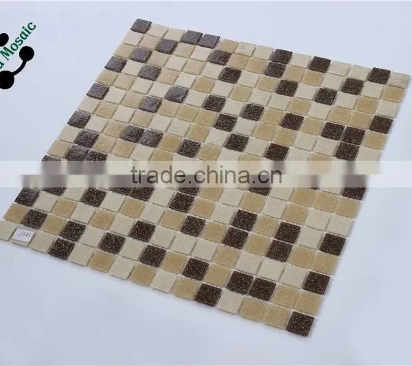 SMH19 Cheap Glass Mosaic Yellow Vitreous Design Tiles Interior Glass Mosaic photo-5