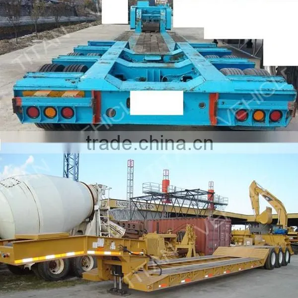 Used Low Bed Trailer , Second-hand Low Bed Truck Trailer Excavator Trailer photo-3