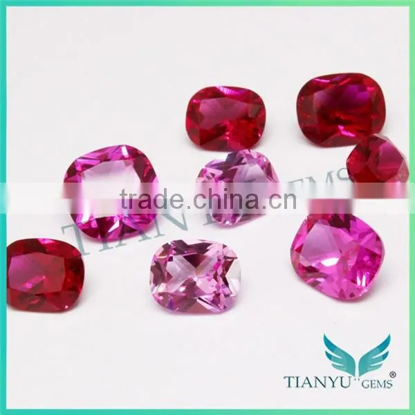 2015 Wuzhou Gemstone Free Samples Natrual Stone Different Shape Synthetic Ruby Stone Prices photo-3