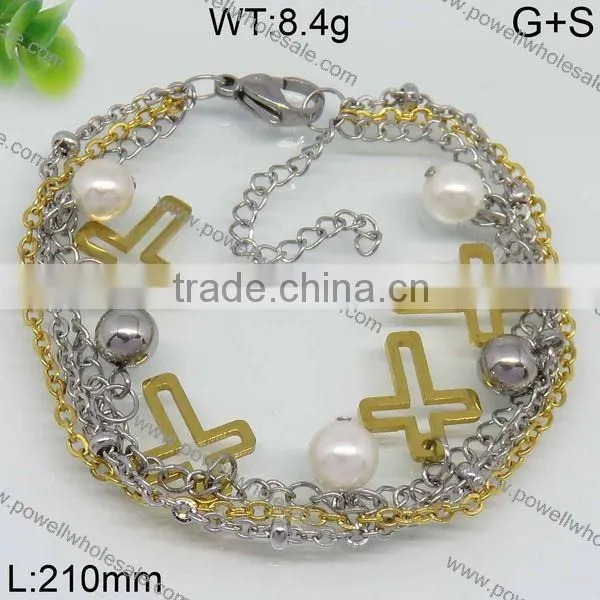 Newly Hot Two Tones Metal Tags for Bracelet Lady Style photo-4