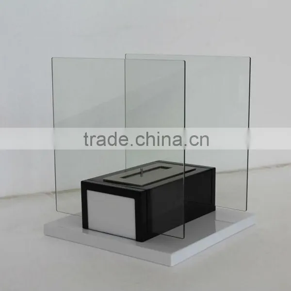 Ethanol Fireplace FD06+ Stainless Steel Burner + Freestanding