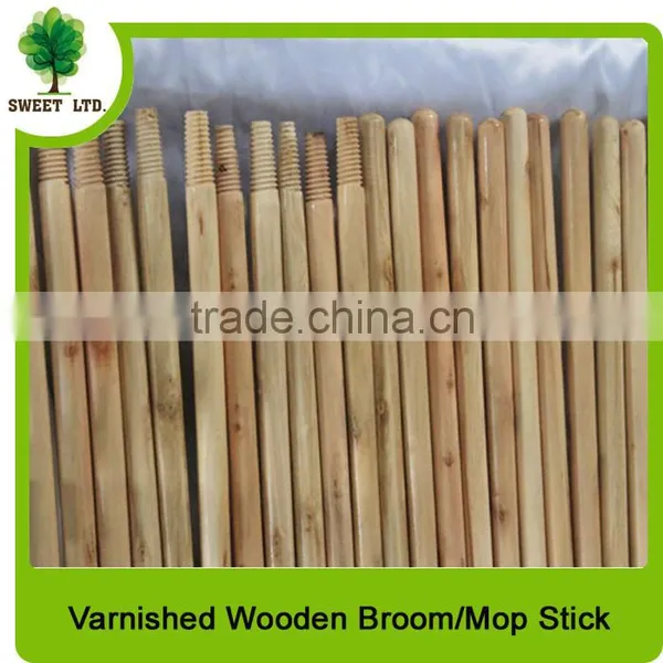 Well Straight Varnished Eco-friendly Wooden Broom Handle With High Quality photo-2