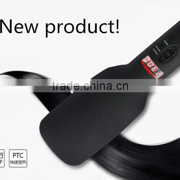 2 In 1 LCD Display Black Hair Straightener photo-3