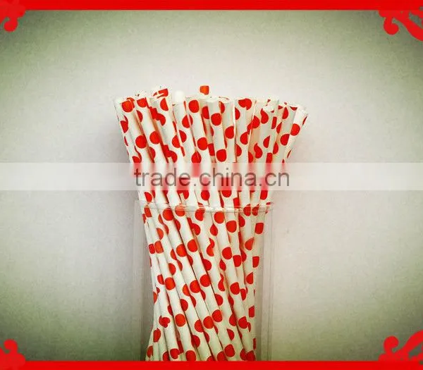 Party Supplies Food Grade Print Straw Pack in PVC Tube Paper Drinking Straws for Wedding Party photo-2