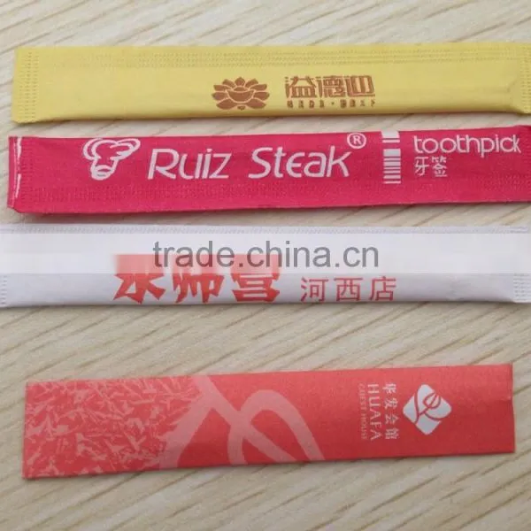 Hot Selling Super Quality Sandwich One Point Toothpicks Cello Wrapped Toothpicks Manufacturer