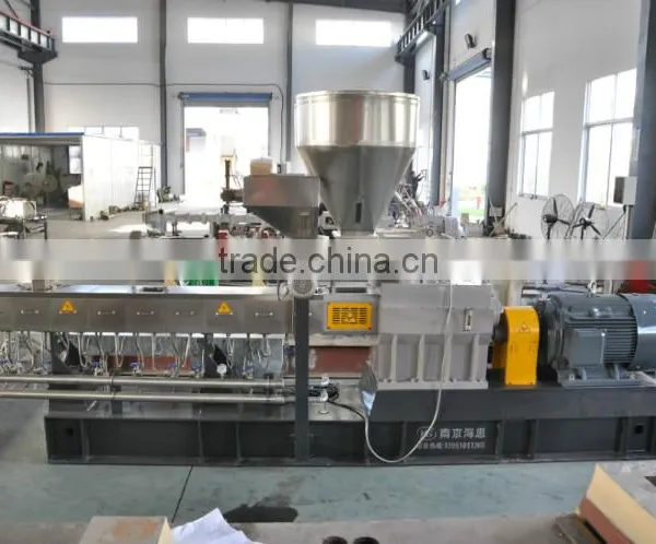 Small Lab Plastic Pellets Filler Pet Masterbatch Granules Twin Screw Extruder photo-6