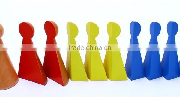 Wooden Math Education Montessori Fraction Skittles Toy photo-3