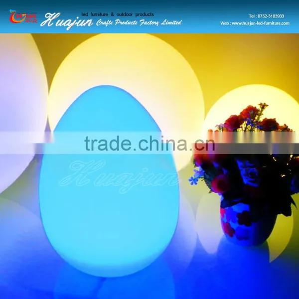 IP68 Mini Decorative Multi Color Changing Modern Hotel Indoor Outdoor Deck Table Led Egg Shape photo-2
