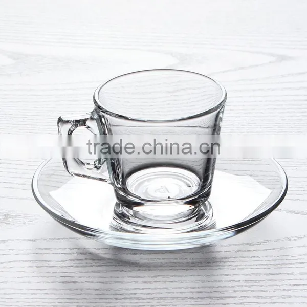Glass Tea Cup and Saucer Wholesale Turkish Coffee Set Coffee Gift Set photo-5