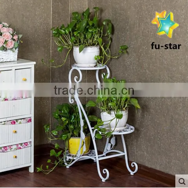 PN Newest Style Home & Garden Supplier Plant Pot Rack Standing Metal Flower Rack photo-3