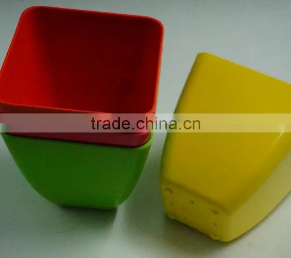 Factory Hot Sale Bio Bamboo Fibre Flower Pot photo-4