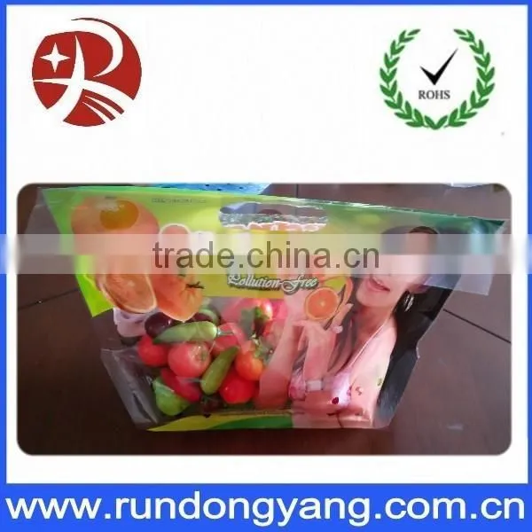 Printed Plastic Zip Lock Fruit Bag With Handle photo-2