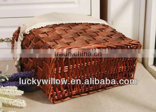 Lucky Weave Home and Garden Rattan Cutlery Basket With Handle photo-4
