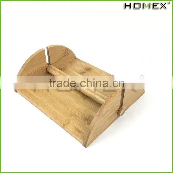 Bamboo Cocktail Napkin Holder w Removable Bar Homex BSCI/Factory photo-6