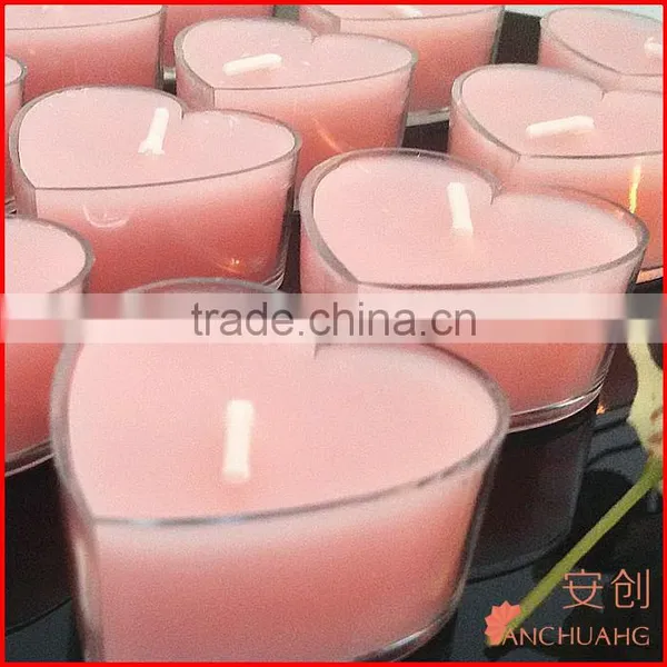 Plastic Hurricane Candle Holders VC02 Heart Shape