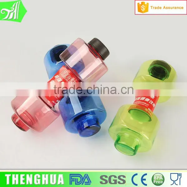 Sports Drinking Plastic Clear Dumbbell Water Bottle With Private Label photo-6