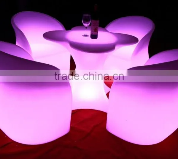 Illuminated Led Bar Counter/led Bar Furniture/led Cocktail Table photo-2