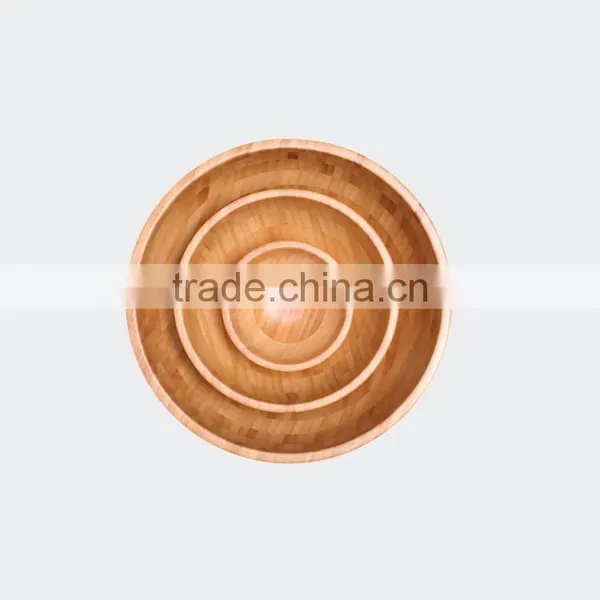 High Quality Bamboo Salad Bowl Snack Bowl Set Of 3 photo-3