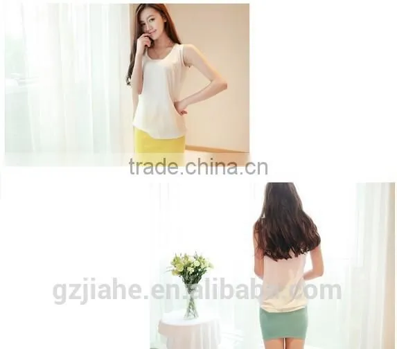 2015 New Fashion Summer Women's Clothes Chiffon Sleeveless Solid Neon Candy Color Causal Chiffon Blouse Women Shirt photo-6