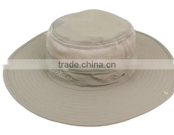 New Fashion Unisex Adult Wide Brim Mesh Fishimen Hat photo-2