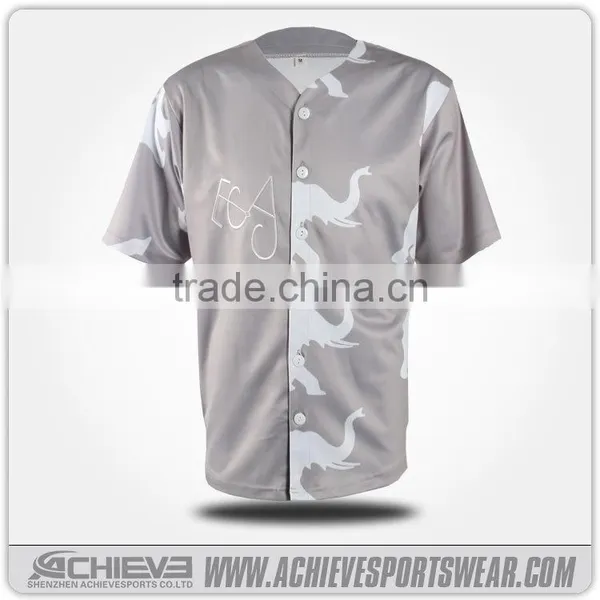 Sample Print Custom Cotton Satin Baseball Softball Shirt photo-3